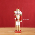 Decorative nutcracker figure made of wood, 30 cm