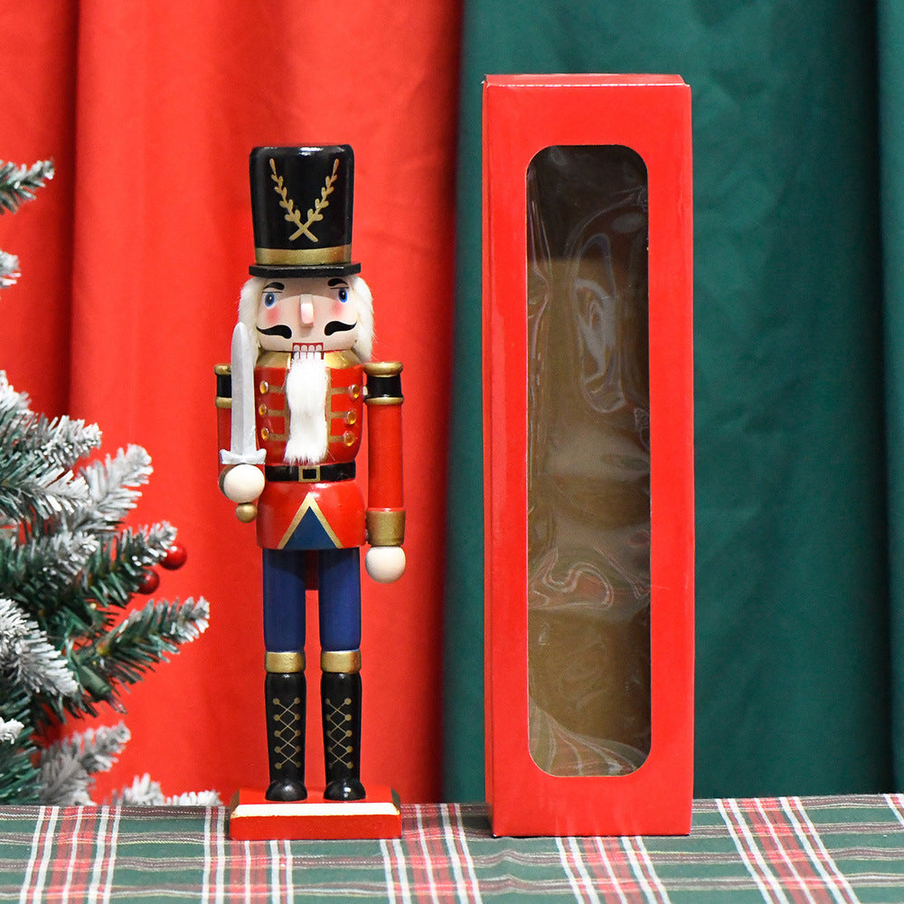 Nutcracker soldier made of wood, 30 cm
