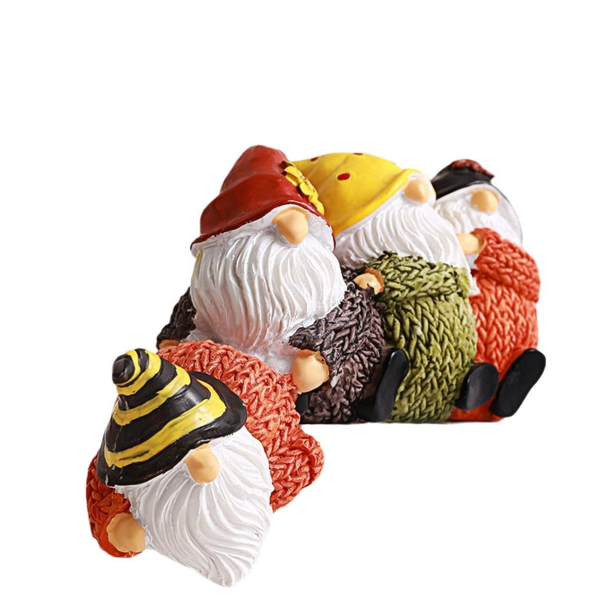 Decorative gnome or bear figures made of resin