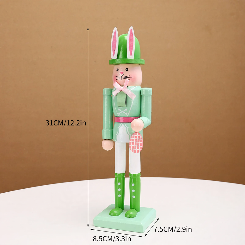 Decorative Easter Nutcracker Figure made of Wood
