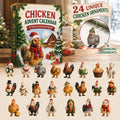 Decorative Chicken Advent Calendar Box, Acrylic