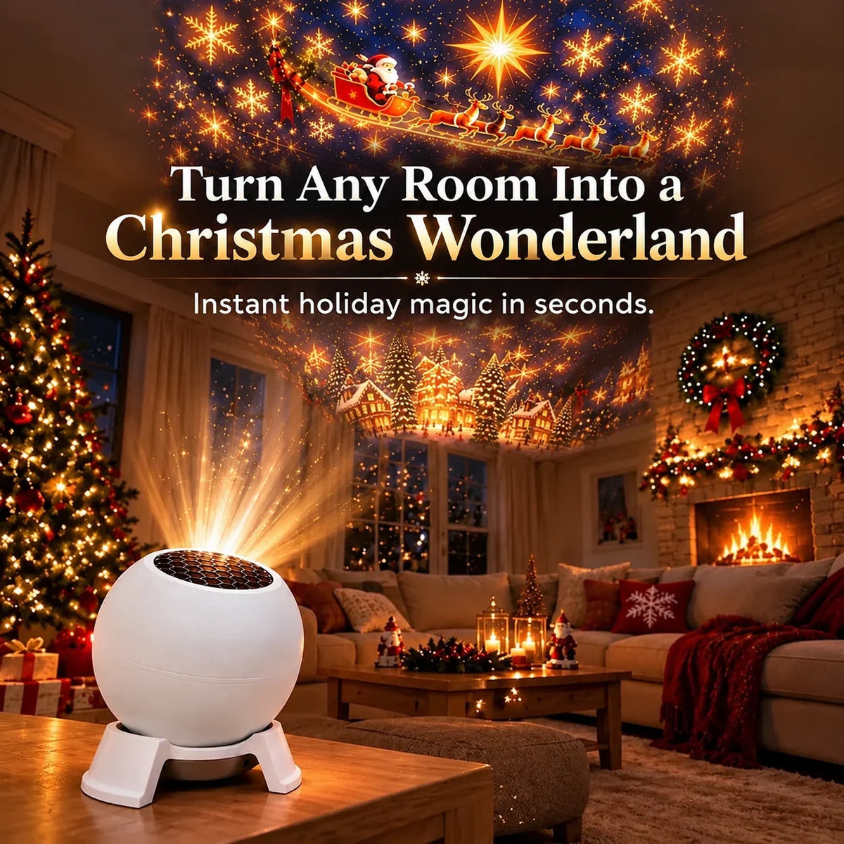 Turn Any Room Into a Christmas Wonderland – Holiday Projection Night Light