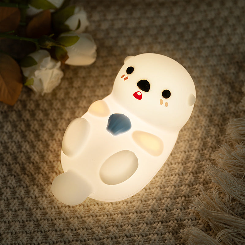 Maetiva® Otter Squishy Silicon LED Night Light Limited - Tap Lamp, Best Gift for Kids and Girls