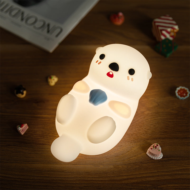 Maetiva® Otter Squishy Silicon LED Night Light Limited - Tap Lamp, Best Gift for Kids and Girls