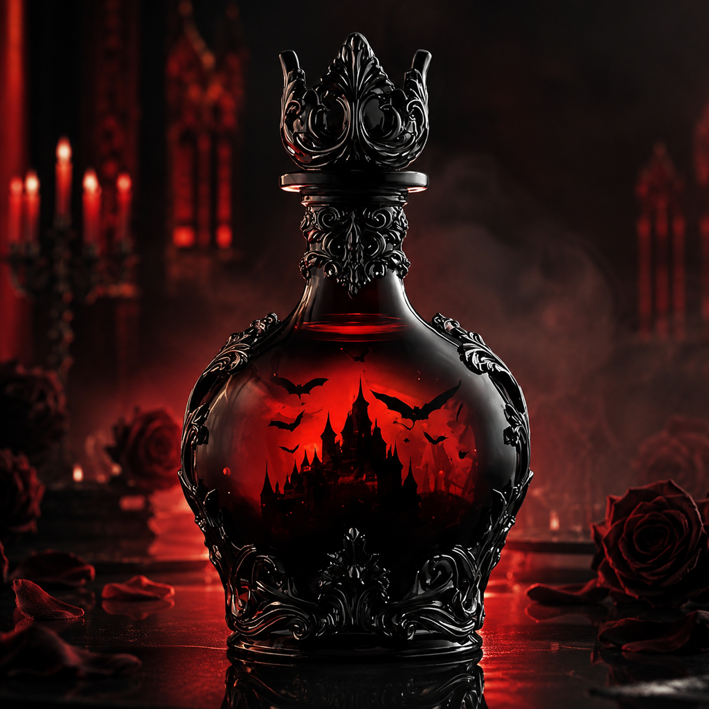Gothic Vampire Elixir Whiskey Decanter | Magic Potion Style Liquor Bottle