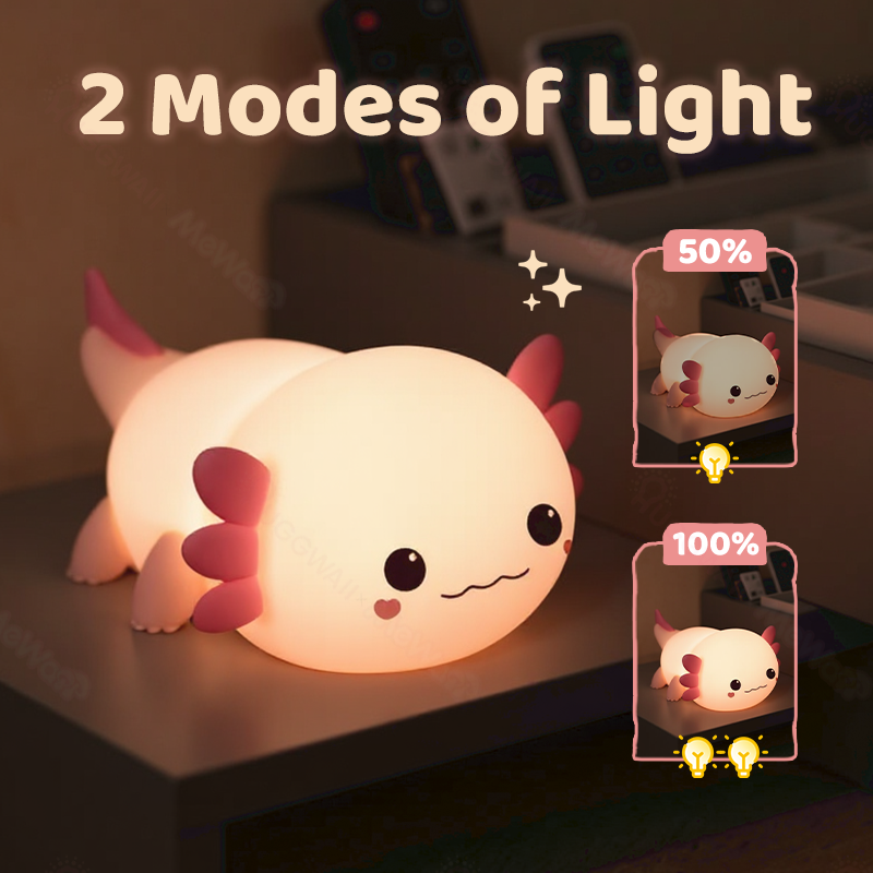 Maetiva® Axolotl Cute Squishy Night Light - Perfect Gift