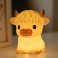Maetiva® Highland Cow Silicone Squishy LED Night Light - Perfect Gift for Kids and Girls