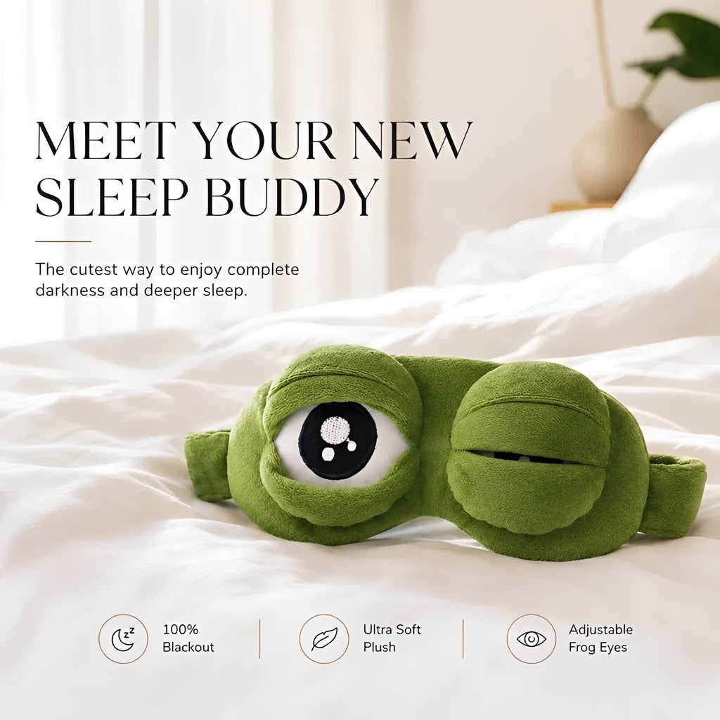 3D FROGGYSNAP - PLUSH SLEEP MASK