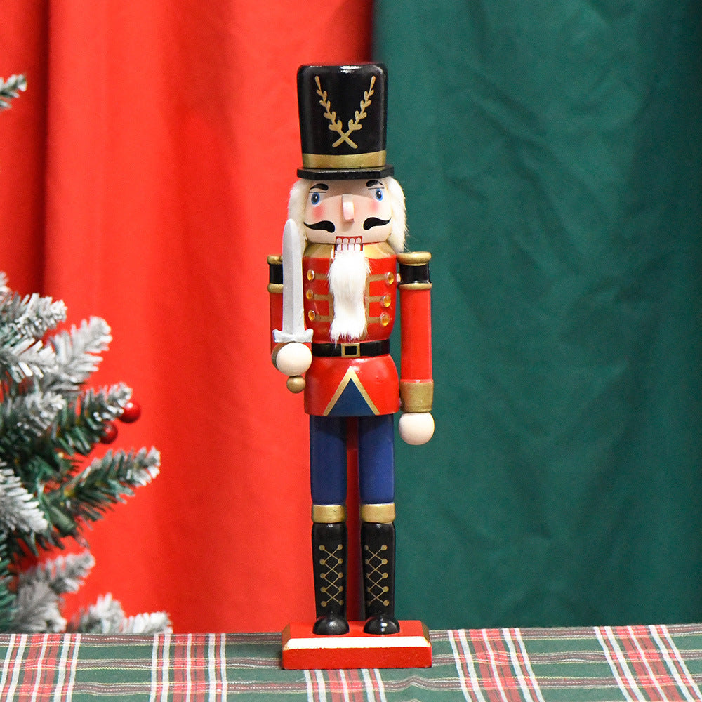 Nutcracker soldier made of wood, 30 cm