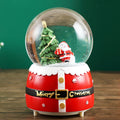 Christmas snow globe with music and light