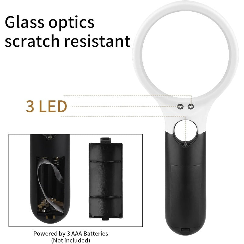 LED Illuminated Reading Magnifier