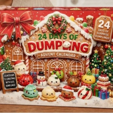 Christmas Advent calendar with sensory decorative figures