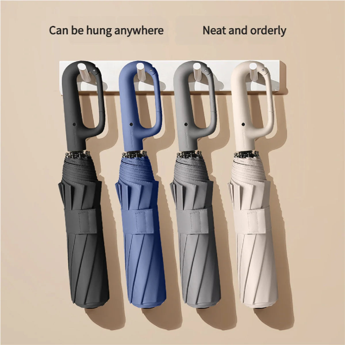 Automatic Folding Umbrella — Compact and Windproof, Portable, Travel-Friendly, Quick-Dry, Ergonomic Handle