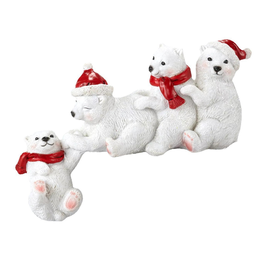 Decorative gnome or bear figures made of resin