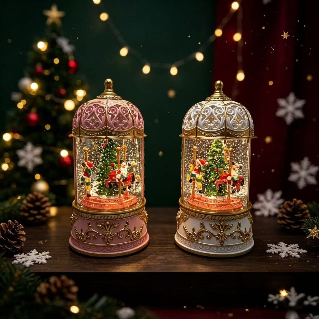 Decorative LED Windlight Musical Carousel