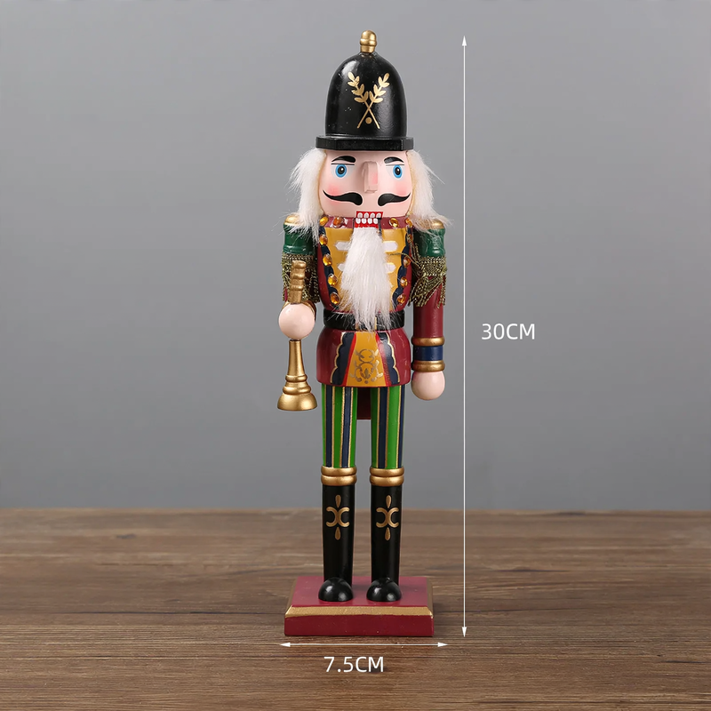 Decorative nutcracker figure made of wood, European style