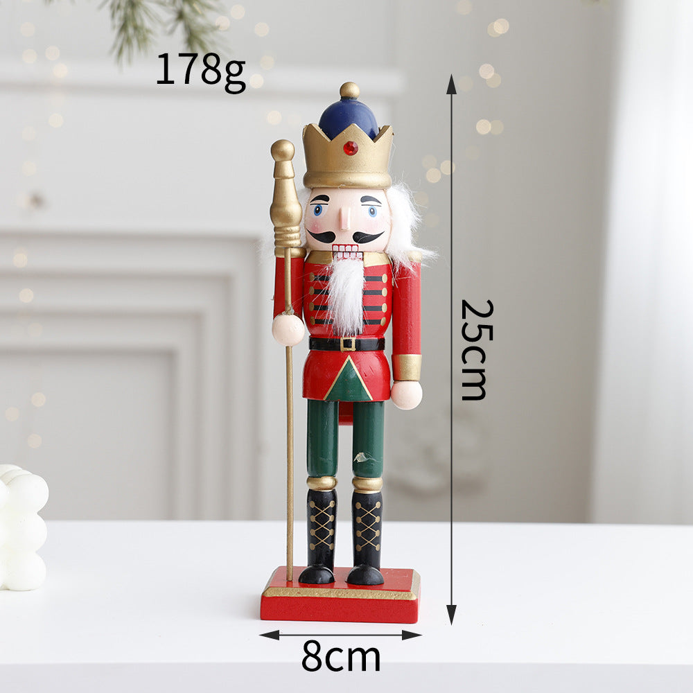 Decorative nutcracker figure made of wood for the table
