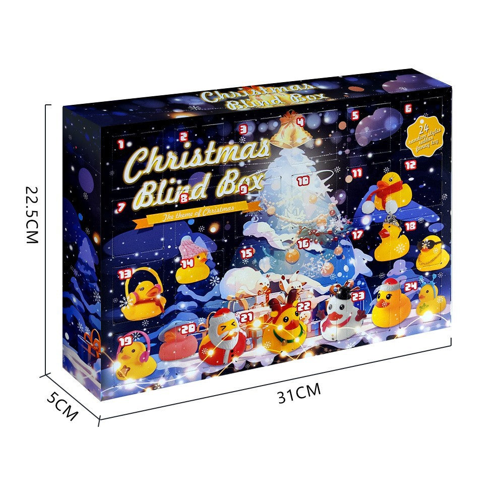 Christmas Advent Calendar with Duck Figures
