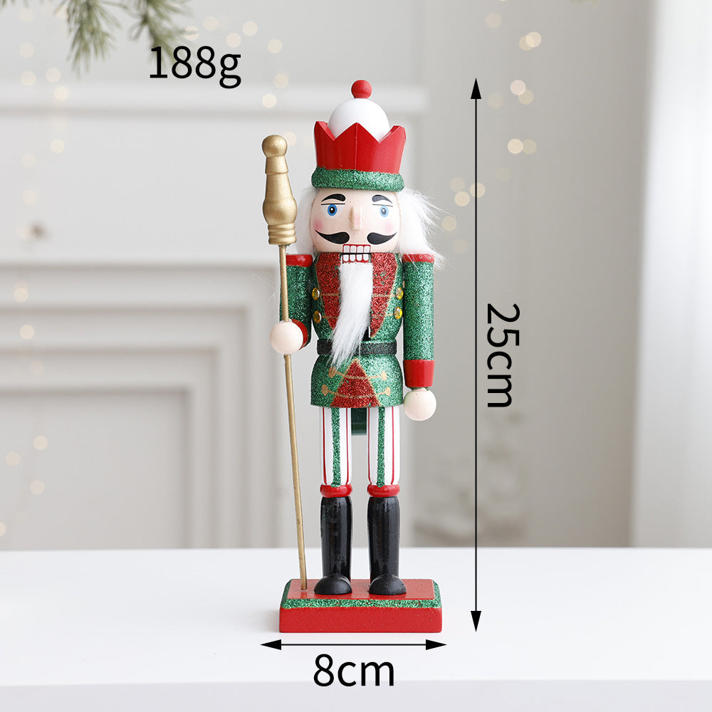 Decorative nutcracker figure made of wood for the table