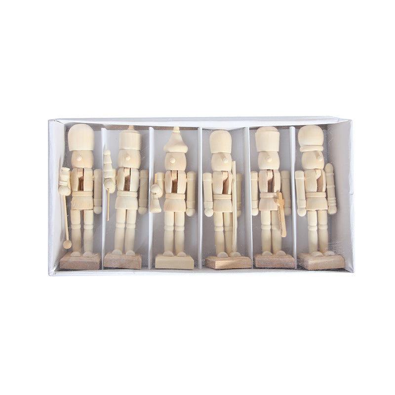 Decorative wooden nutcracker soldiers