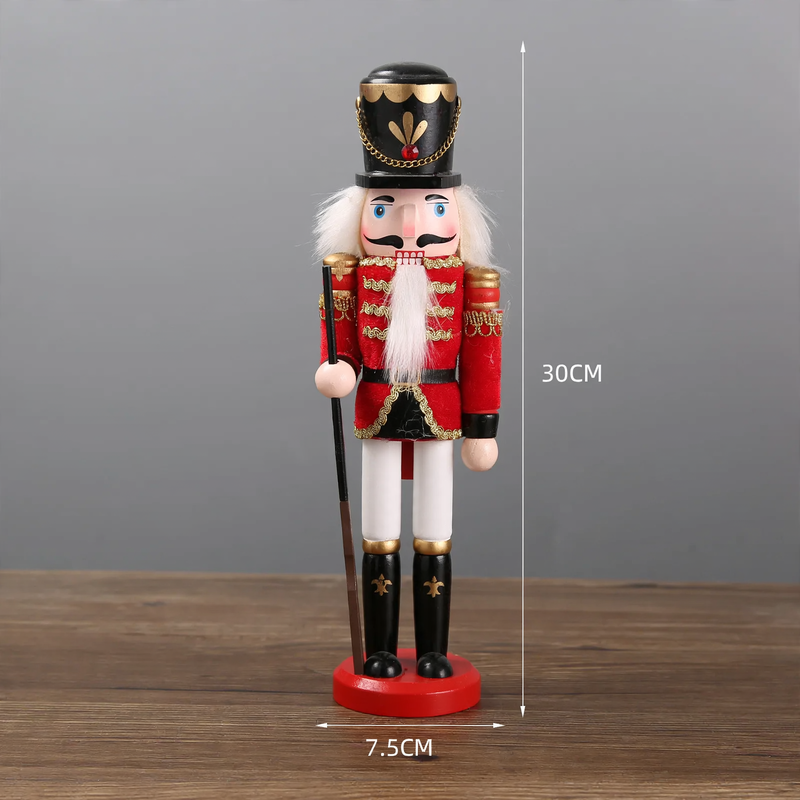 Decorative nutcracker figure made of wood, European style