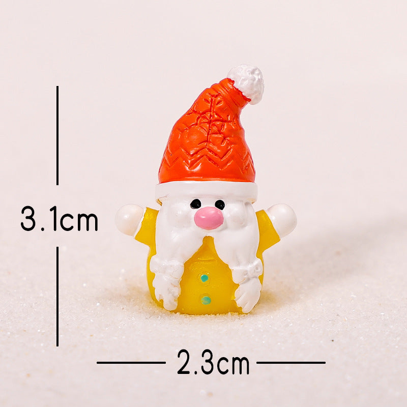 Decorative resin figures for Christmas