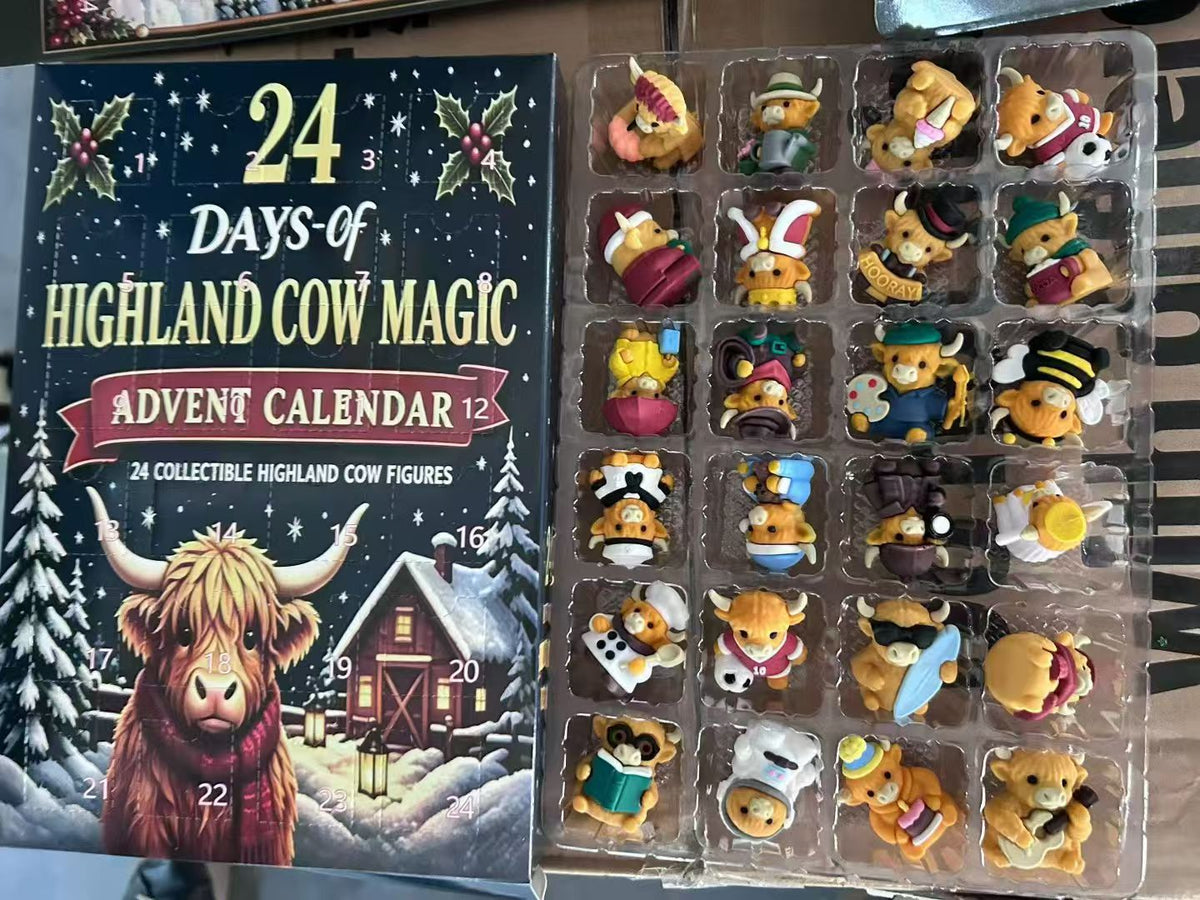 Christmas Advent Calendar with 24 Anti-Stress Figures