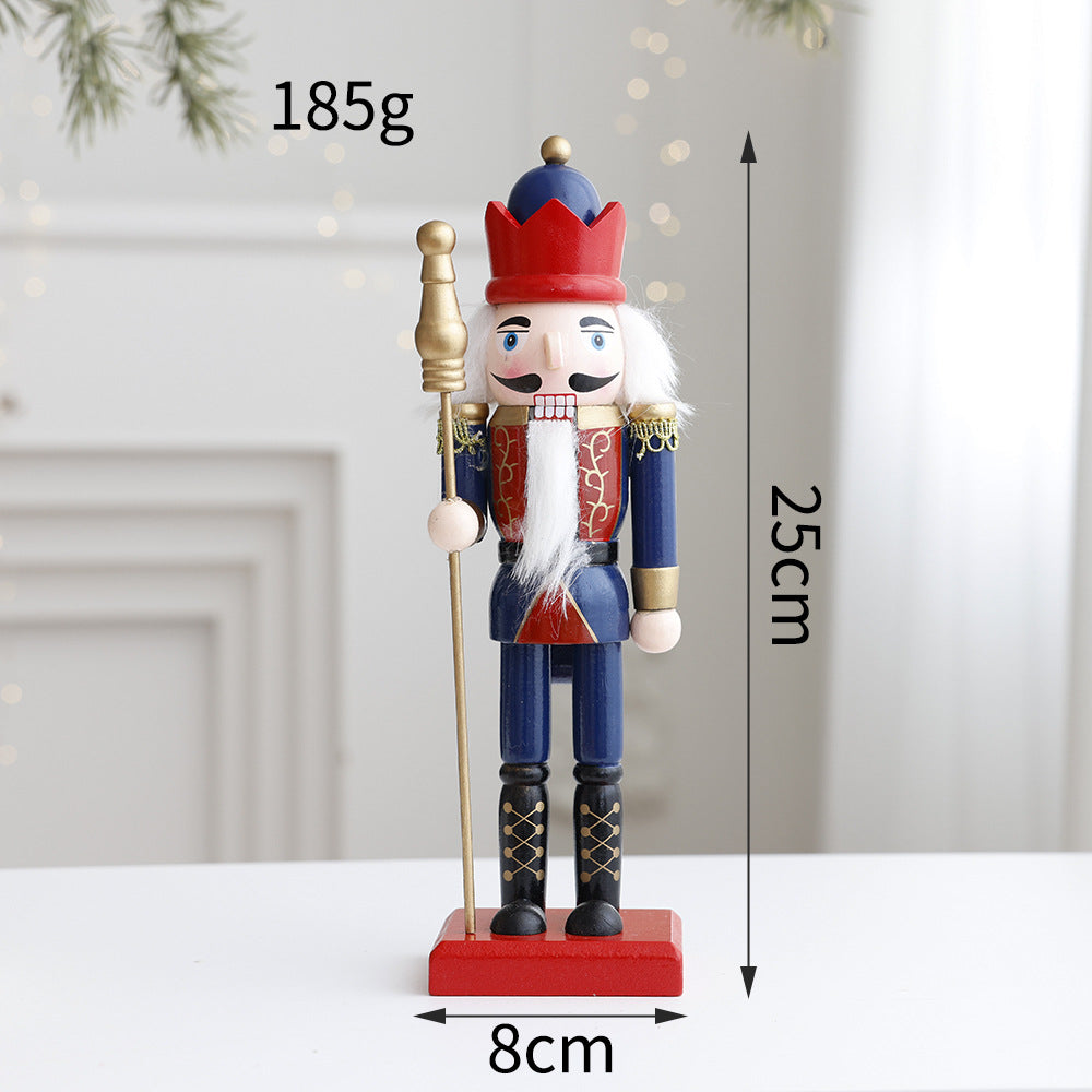 Decorative nutcracker figure made of wood for the table