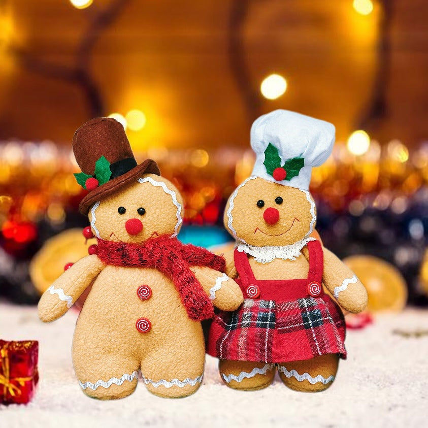Decorative gingerbread man doll for the Christmas season