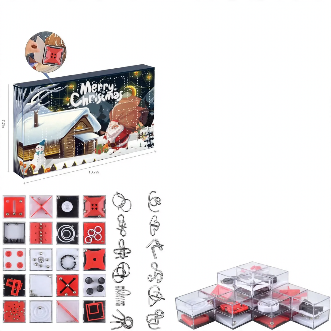 Christmas Advent Calendar with 24 Anti-Stress Toys