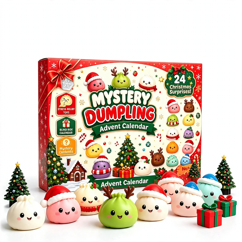 Christmas Advent Calendar with 24 Anti-Stress Toys