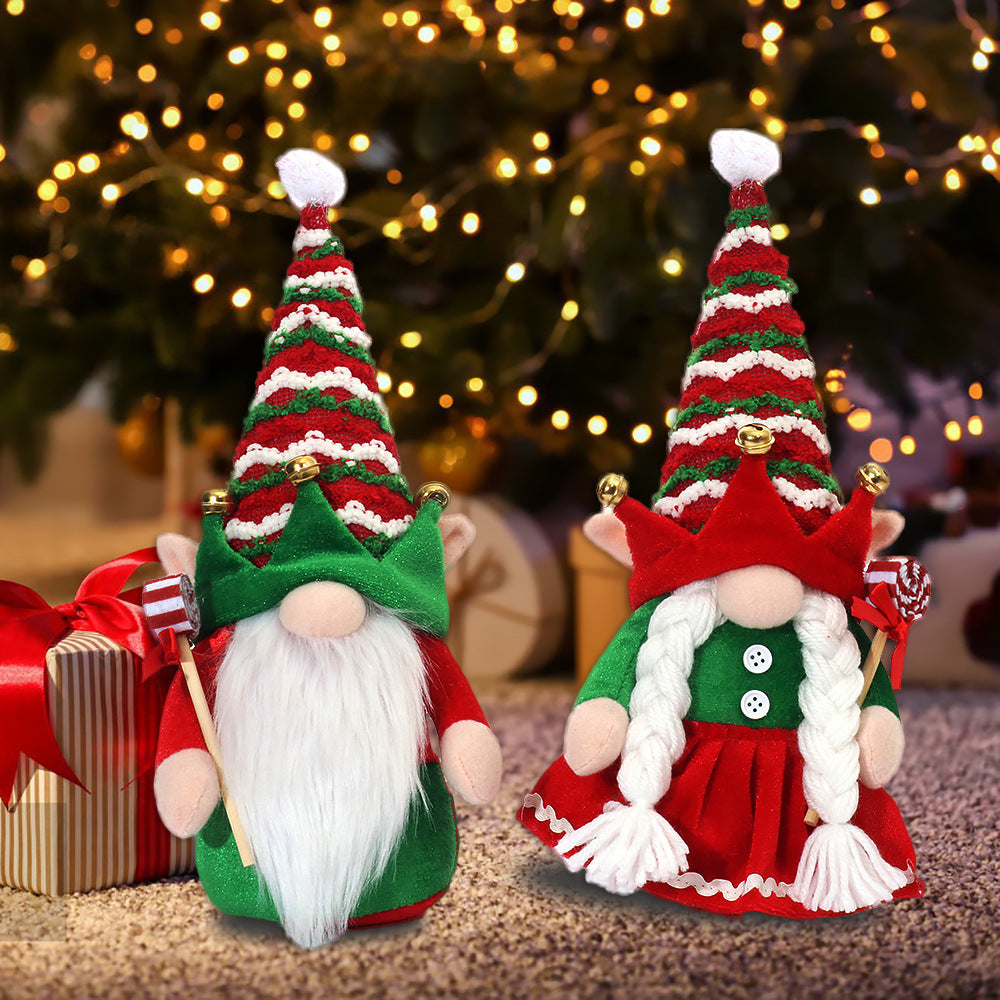 Christmas Santa Couple Decoration Figures