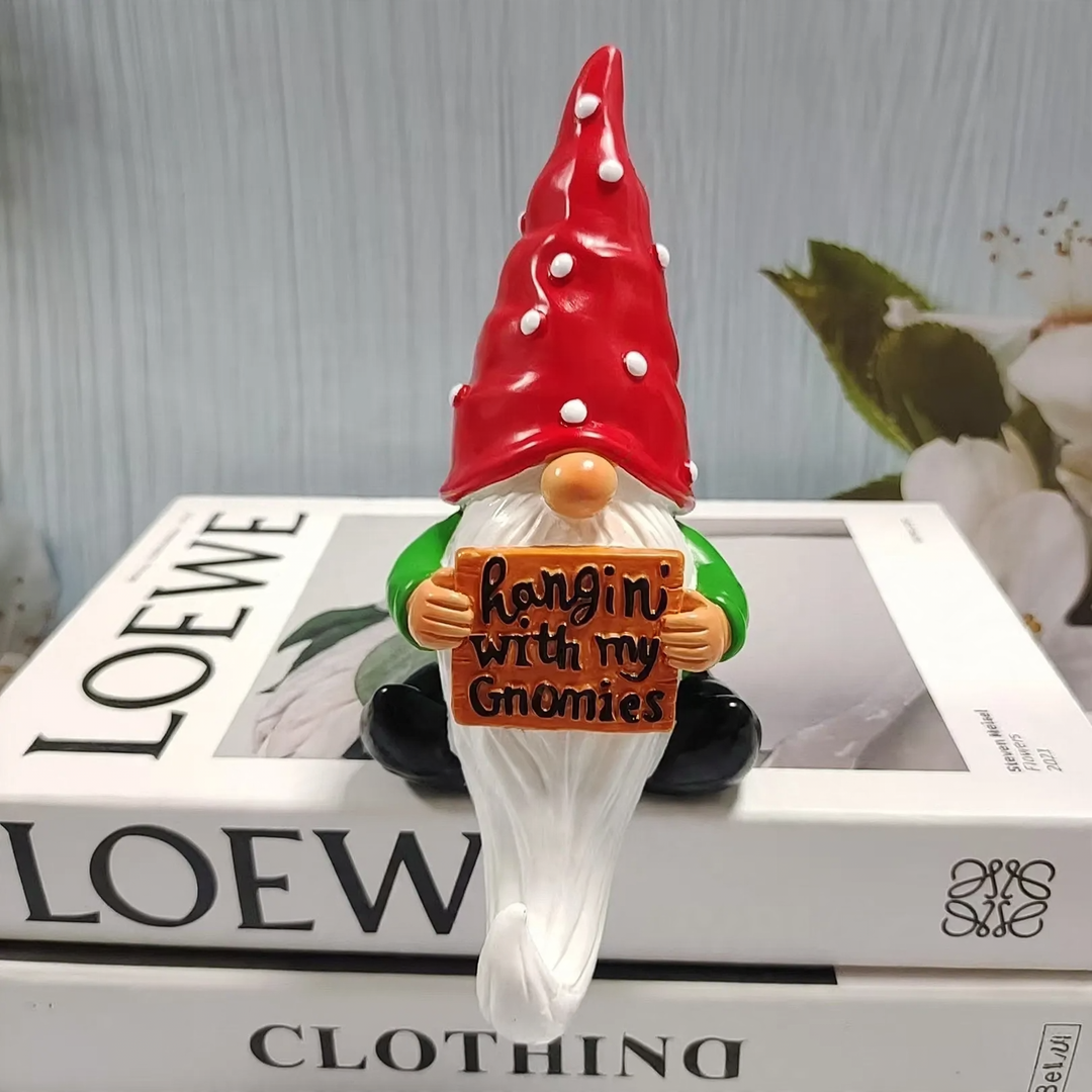 Decorative gnome figure made of resin