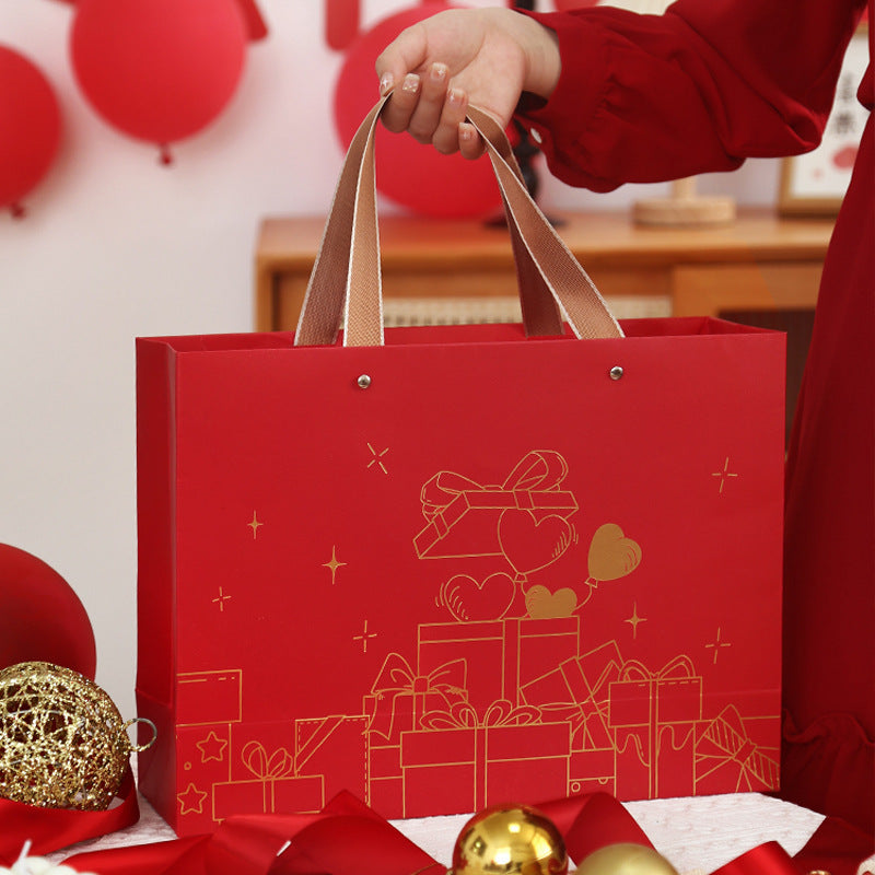 Advent calendar gift box, 24 compartments, with gold embossing