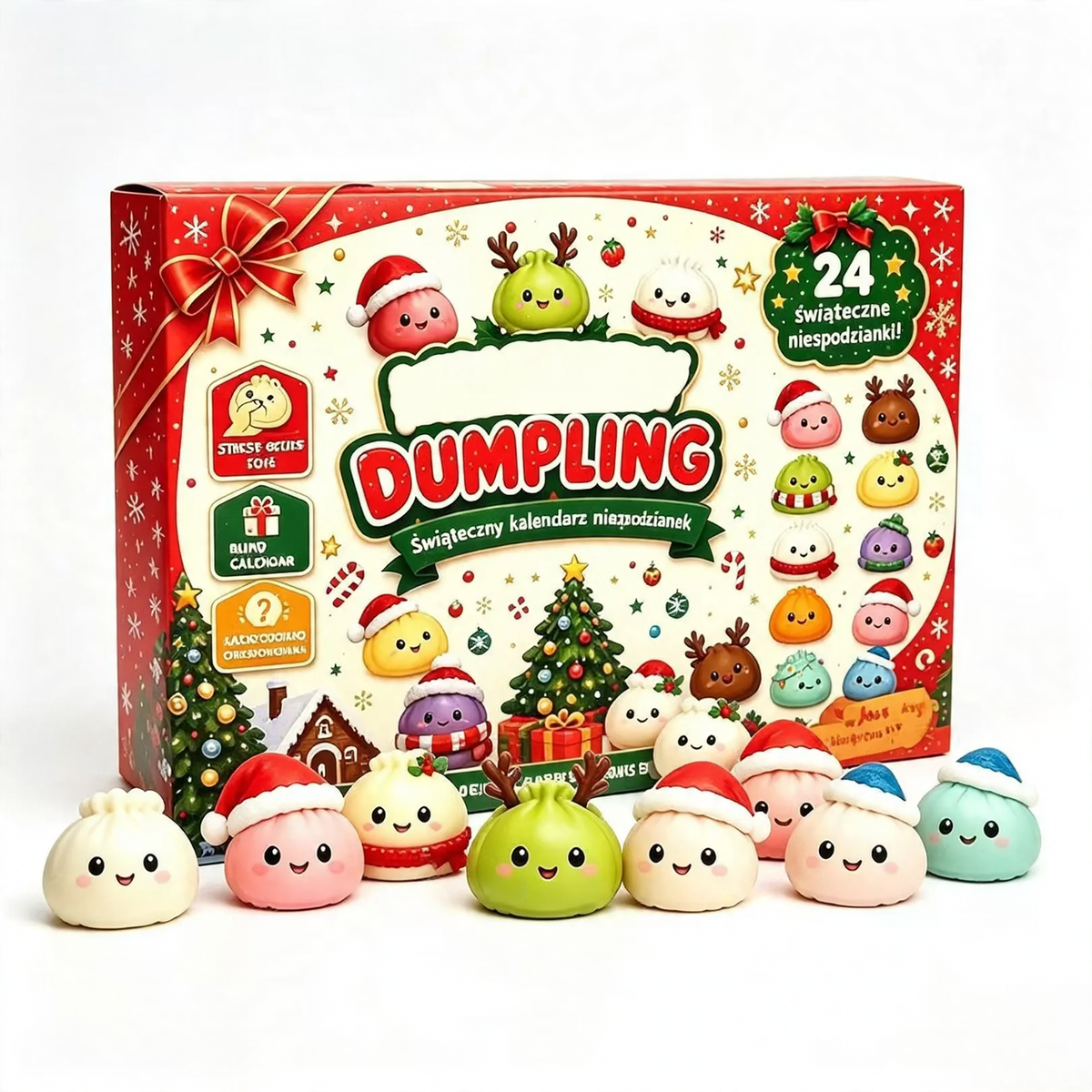 Christmas Advent Calendar with 24 Modeling Figures