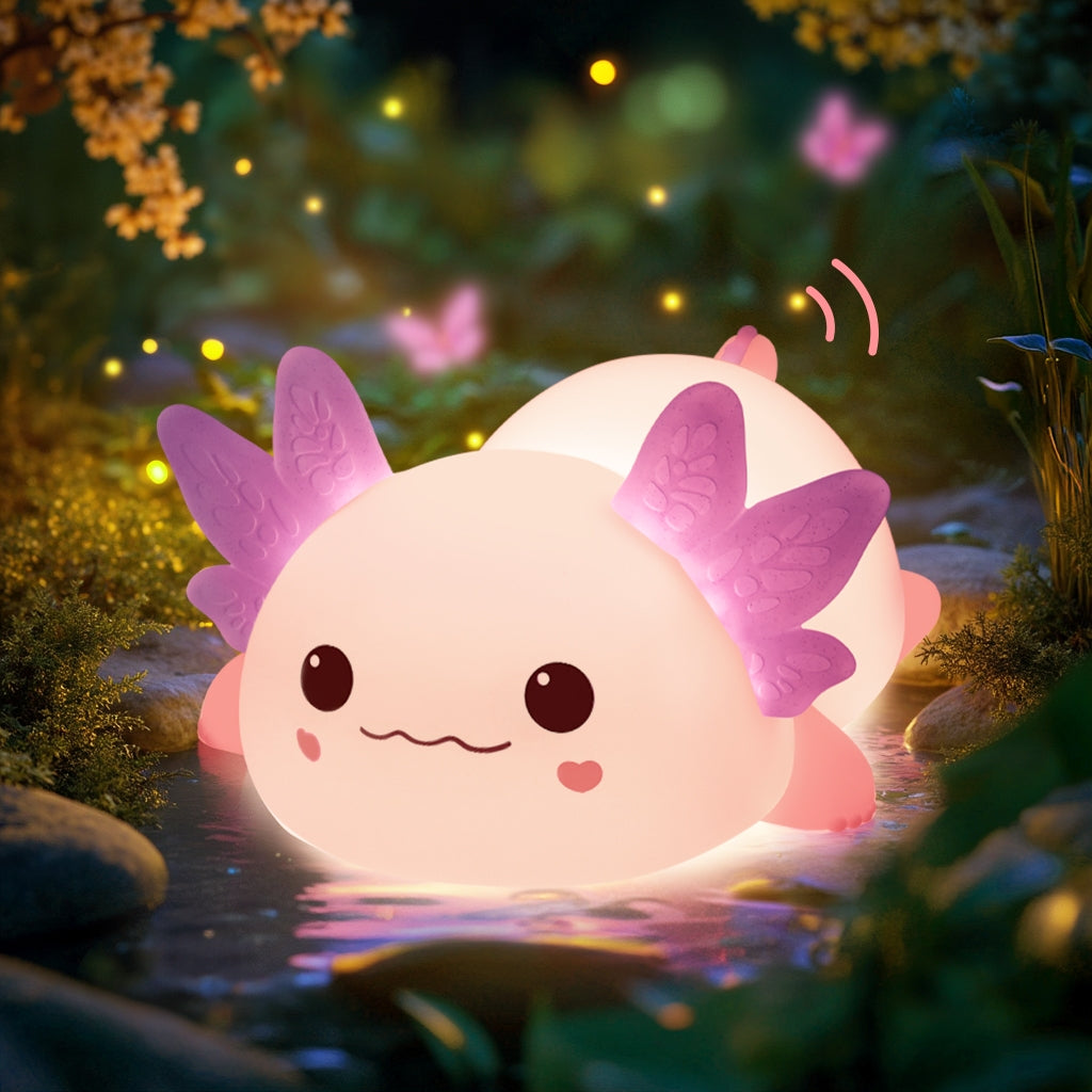 Maetiva® Limited Version Axolotl Squishy Silicone Night Light - Perfect Gift