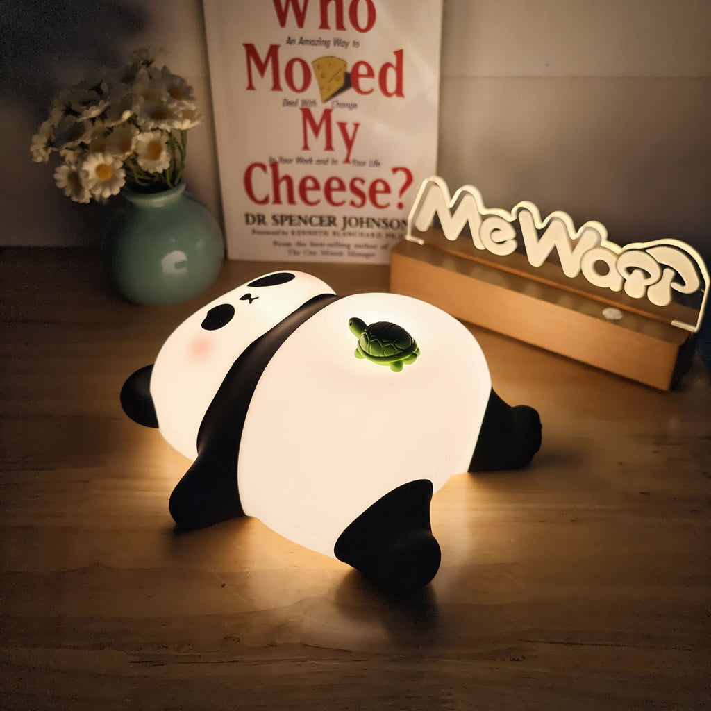 Maetiva® Napping Panda Breathing Squishy Silicone Companion Sound LED Night Light Perfect Gift