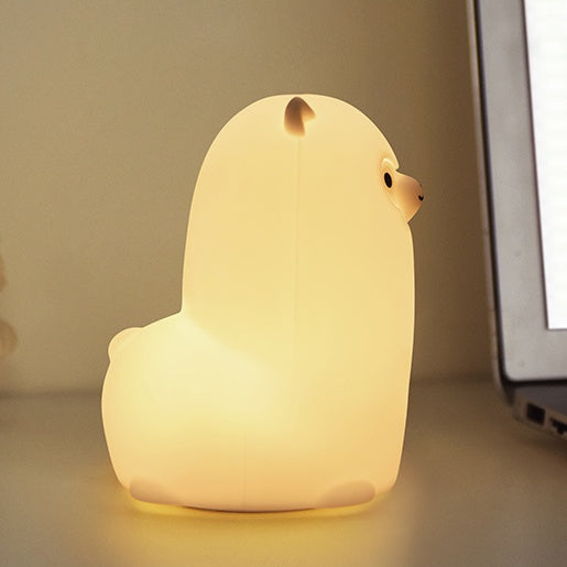 Maetiva® Squishy Silicone Alpaca LED Night Light - Perfect Gift for Kids and Girls