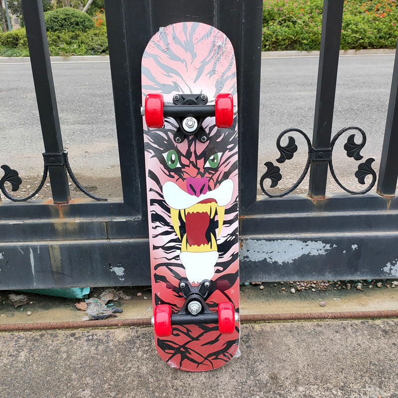 Stunt Skateboard with Anti-Slip Deck and Smooth Wheels