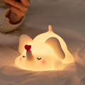 Maetiva® Squishy Silicone Love Elephant LED Night Light - Perfect Gift for Kids and Girls