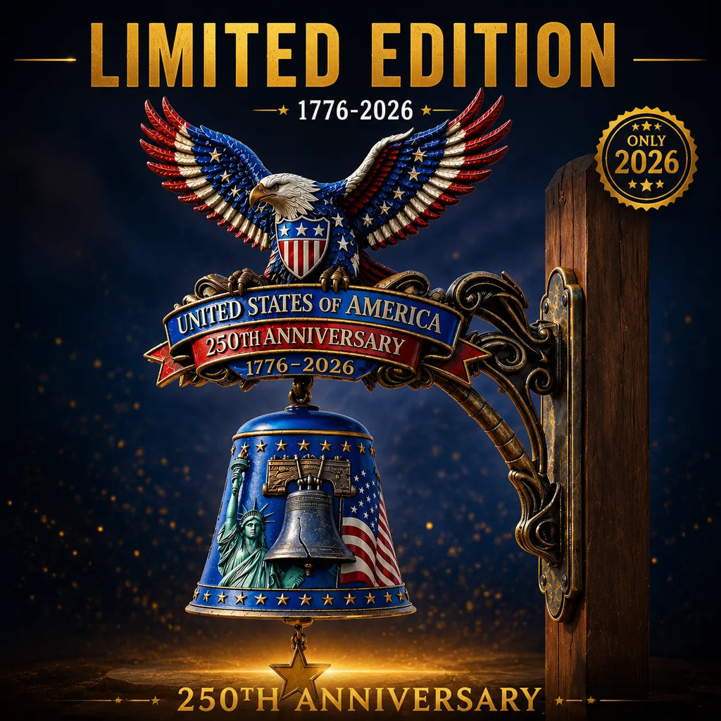 USA 250th Anniversary Patriotic Wall Bell