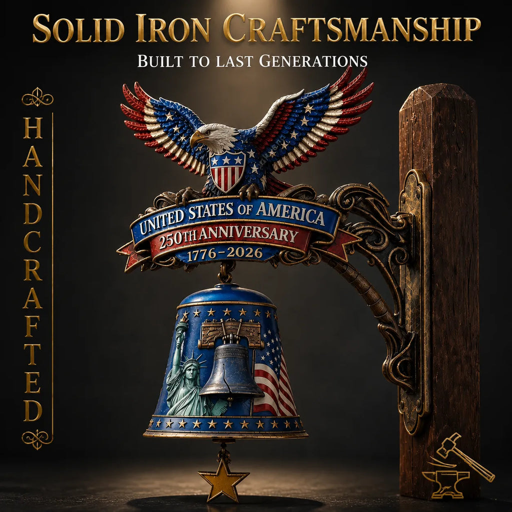 USA 250th Anniversary Patriotic Wall Bell