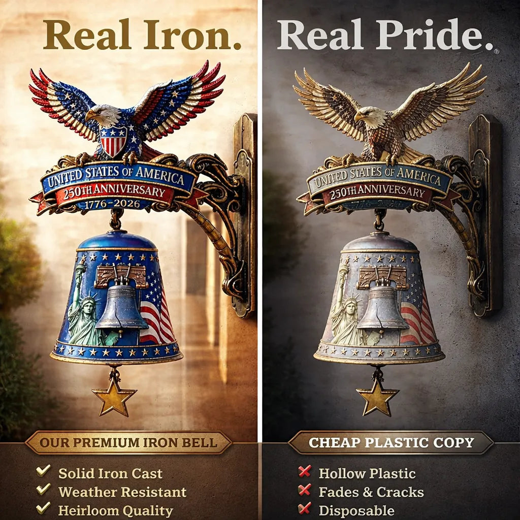USA 250th Anniversary Patriotic Wall Bell