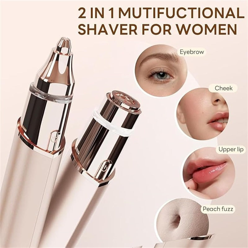 Painless 2-in-1 Facial Shaver