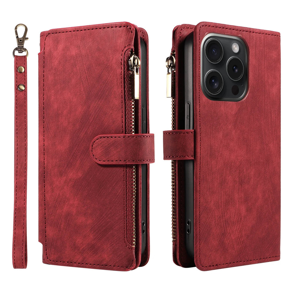 Wallet Leather Flip  Cases For iPhone Models