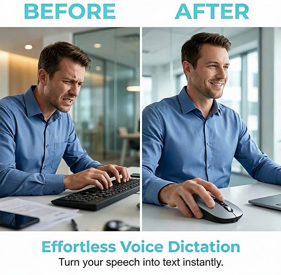 AI Smart Voice Wireless Mouse