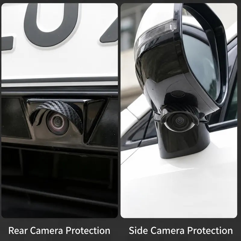 Four-piece car camera rain cover set