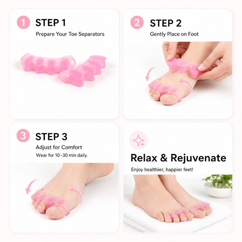 Soft Silicone Toe Separators