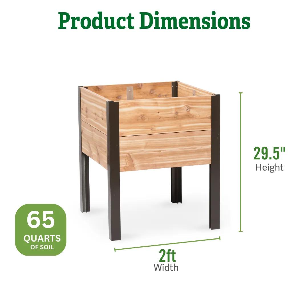 Elevated Planter Box, 2' x 2'