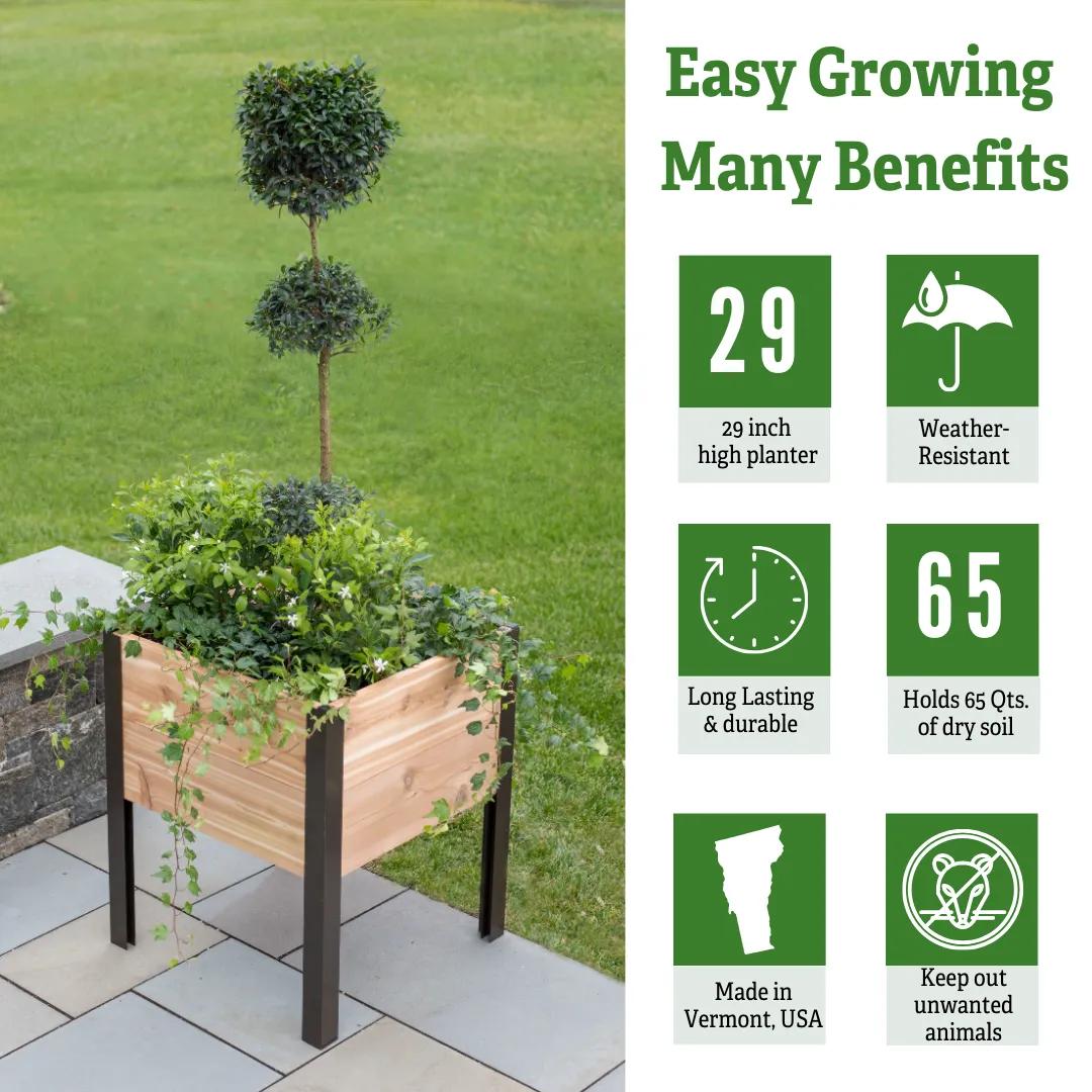 Elevated Planter Box, 2' x 2'